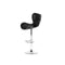 4 Pcs Pu Leather Bar Stools Kitchen Gas Lift Swivel Chairs