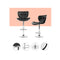 4 Pcs Pu Leather Bar Stools Kitchen Gas Lift Swivel Chairs