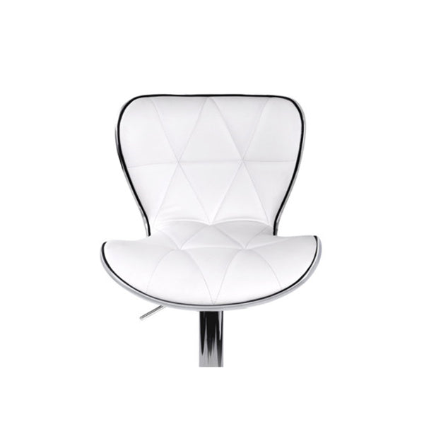 4 Pcs Pu Leather Bar Stools Kitchen Gas Lift Swivel Chairs