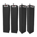 4Pcs Set Morgan Black Goal Post Protectors