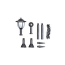 4 Pcs Solar Lights With Chain Fence And Poles