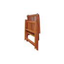 4 Pcs Solid Acacia Wood Folding Garden Chairs