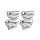 4 Pcs Stainless Steel Chafing Food Warmer Catering Dish 9L Full Size
