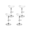 4 Pcs Swivel Pu Leather Gas Lift Kitchen Bar Stools