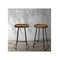 4 Pcs Vintage Tractor Retro Bar Stool Industrial Chairs Black
