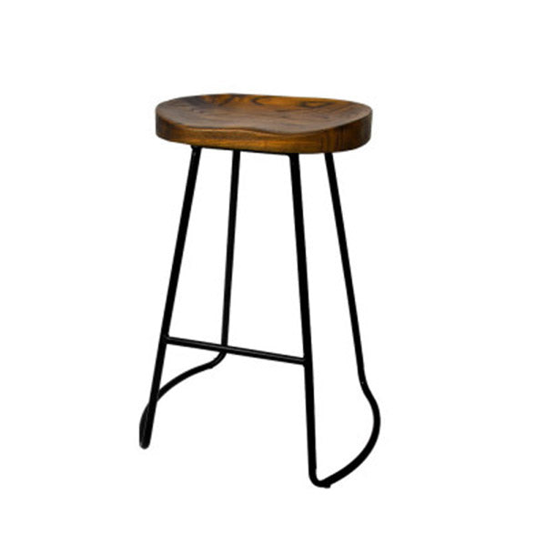 4 Pcs Vintage Tractor Retro Bar Stool Industrial Chairs Black