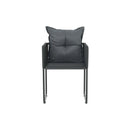 4 Pcs With Pillows Outdoor Chairs Poly Rattan Black