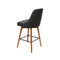 4 Pcs Wooden Bar Cafe Stools Swivel Dining Chairs Charcoal