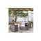 4 Piece Garden Chair And Stool Set Poly Rattan Grey