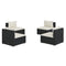 4 Piece Garden Chair With Cushions Poly Rattan Black