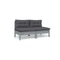 4 Piece Garden Lounge Set Grey With Anthracite Cushions