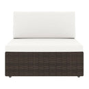 4 Piece Poly Rattan Brown Garden Lounge Set