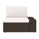 4 Piece Poly Rattan Brown Garden Lounge Set