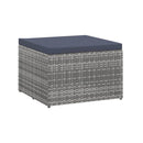 4 Piece Garden Lounge Set Poly Rattan Grey And Anthracite