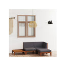 4 Piece Garden Lounge Set Solid Acacia Wood With Cushions