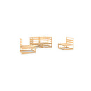 4 Piece Garden Lounge Set Solid Pinewood 70 X 70 X 67 Cm