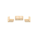 4 Piece Garden Lounge Set Solid Pinewood 70 X 70 X 67 Cm