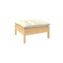 4 Piece Garden Lounge Set With Cream Cushions