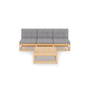 4 Piece Garden Lounge Set With Cushions
