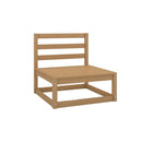 4 Piece Garden Lounge Set With Cushions Colour Cream Solid Pinewood