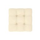 4 Piece Garden Lounge Set With Cushions Colour Cream Solid Pinewood