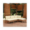 4 Piece Garden Lounge Set With Cushions Honey Brown Pinewood