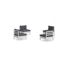 4 Piece Garden Lounge Set With Cushions Pinewood Anthracite