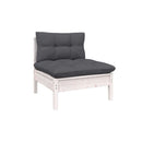 4 Piece Garden Lounge Set With Cushions Pinewood Anthracite
