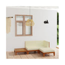 4 Piece Solid Acacia Wood Garden Lounge Set With Cushions