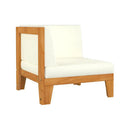 4 Piece Solid Acacia Wood Garden Lounge Set With Cushions