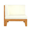 4 Piece Solid Acacia Wood Garden Lounge Set With Cushions