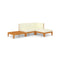 4 Piece Solid Acacia Wood Garden Lounge Set With Cushions