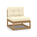 4 Piece Garden Lounge Set With Cushions Solid Wood Pine