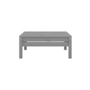 4 Piece Grey Garden Lounge Set Solid Pinewood