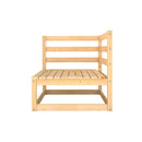 4 Piece Outdoor Garden Lounge Set Solid Pinewood