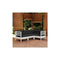 4 Piece Pinewood Garden Lounge Set With Cushions White