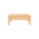 4 Piece Garden Lounge Solid Pinewood Set