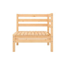 4 Piece Garden Lounge Solid Pinewood Set