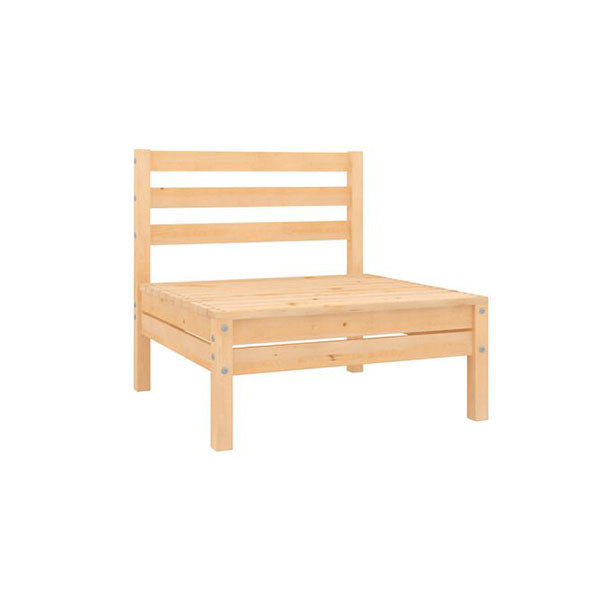 4 Piece Garden Lounge Solid Pinewood Set