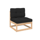 4 Piece With Cushions Garden Lounge Set Solid Pinewood