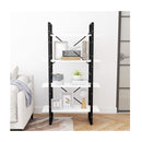 4 Tier Book Cabinet White 80 X 30 X 140 Cm Chipboard