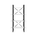4 Tier Book Cabinet White 80 X 30 X 140 Cm Chipboard