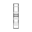 4 Tier Book Cabinet White 80 X 30 X 140 Cm Chipboard