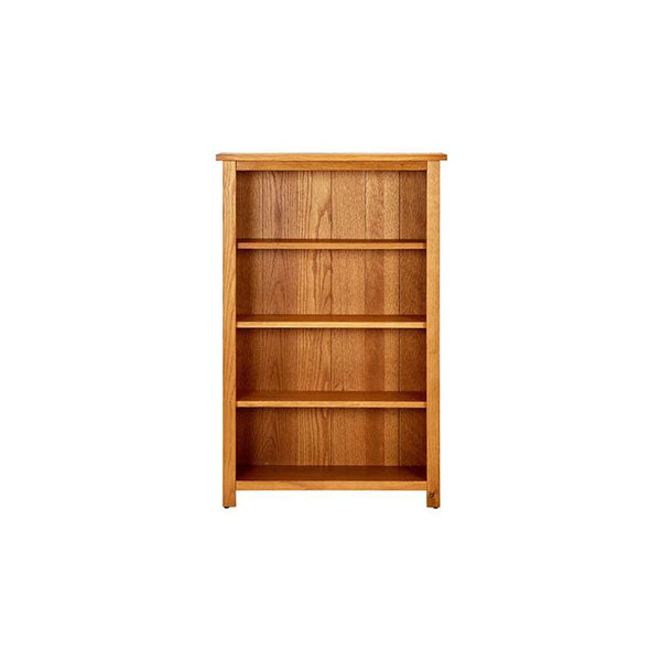 4 Tier Bookcase Solid Oak Wood 70 X 22 X 110 Cm