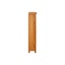 4 Tier Bookcase Solid Oak Wood 70 X 22 X 110 Cm