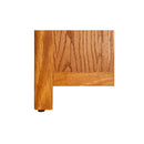 4 Tier Bookcase Solid Oak Wood 70 X 22 X 110 Cm