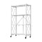 4 Tier Foldable Kitchen Shelves With Wheels White