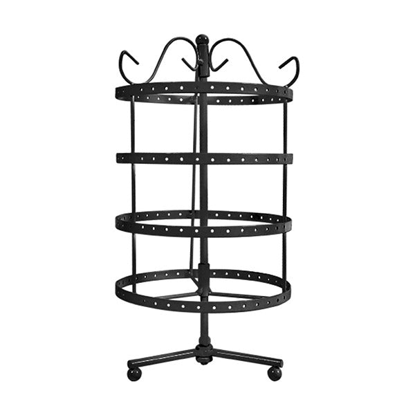 4 Tier Jewelry Display Hanging Rack Storage Metal Organizer