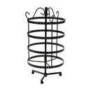 4 Tier Jewelry Display Hanging Rack Storage Metal Organizer