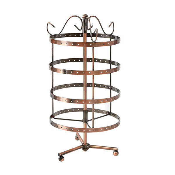 4 Tier Jewelry Display Hanging Rack Storage Metal Organizer